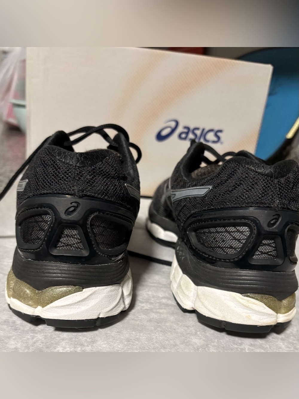 ASICS Women’s Gel-Nimbus Running Shoes — Black with Silver Accents - Picture 4 of 11